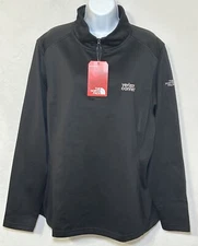 The North Face Women’s 2XL Ladies Tech 1/4 Zip Black Fleece Verizon Logo