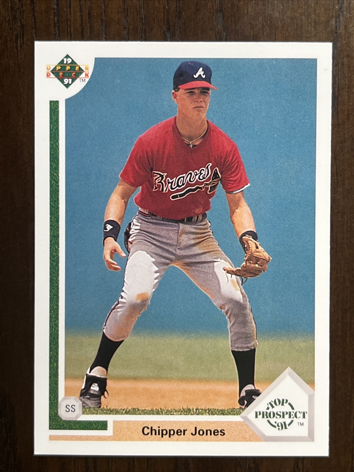 1991 Upper Deck #55 Chipper Jones RC Atlanta Braves