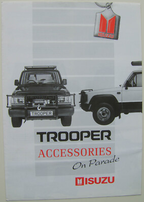 Isuzu Trooper Accessories 1987 Original UK Sales Brochure | eBay UK