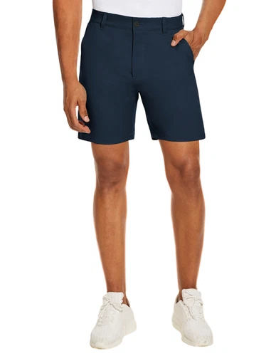 Pantalones cortos de golf ligeros para hombre 15 colores bolsillos delanteros planos pantalones flexibles de secado rápido - Imagen 42 de 51