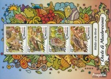 maldives 6803-6806 Feuille miniature neuf 2017 hiboux et Champignons