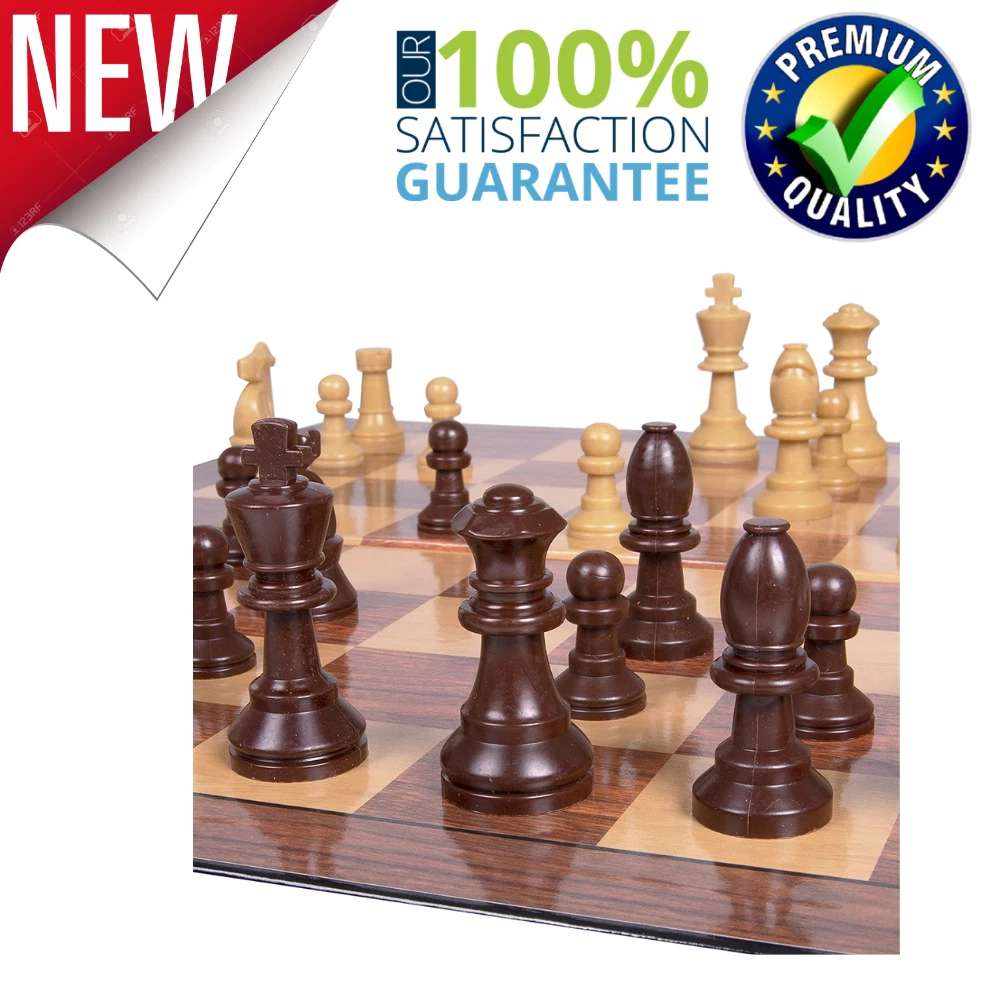  Crazy Games - Chess Board Game I Classic Cardboard Folding Sets  with Plastic Chess Pieces I for Adults & Kids I Best for Travel Games and  Family Night : Toys 