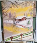 Original Oil Painting by Artist Corrinne Anne Christmas Winter Scene 16x20"  — photo 2