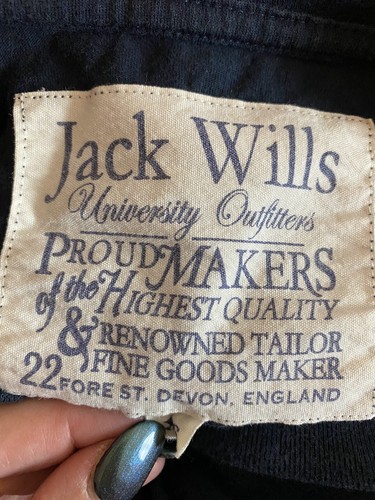Jack Wills Blue Spell Out Tee Shirt Size XS - Picture 4 of 6