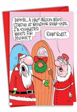 1 Funny Christmas Card with Envelope - Rump Roast C7084XSG