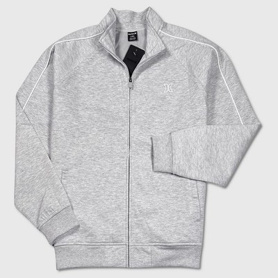 Hurley Exist Track Jacket - NWT Mens Size Large Light Heather Grey - #48770-F4