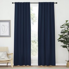 NICETOWN Navy Blackout Curtains 42x70 Set of 2 Thermal Room Darkening Panels
