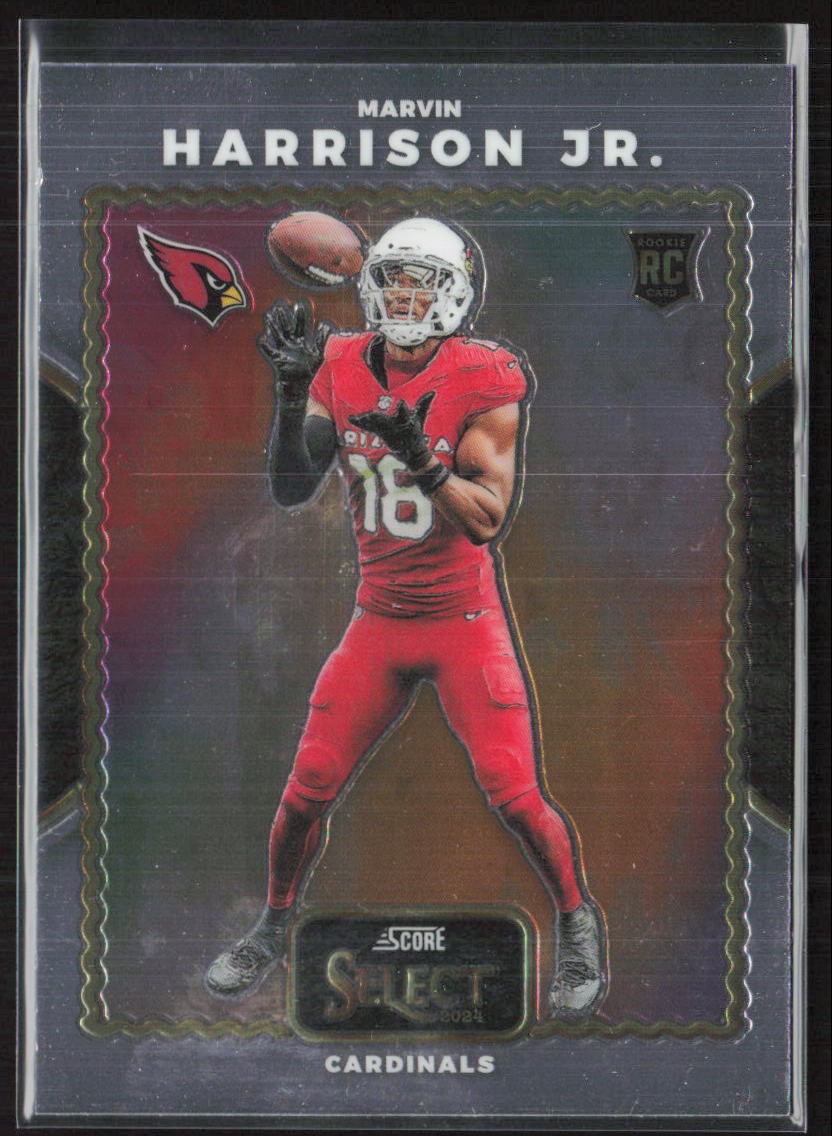 2024 Panini Select #19 Marvin Harrison Jr. Score Select Throwback Cardinals (DD)