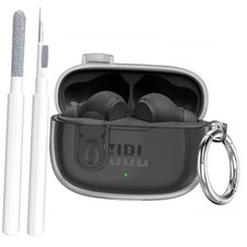 Compatible with JBL Vibe 200TWS/JBL Vibe Beam /Beam 2 Case Cover Clear Black