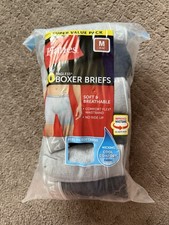 Hanes Men's Super Value Moisture-Wicking Cotton Boxer Briefs 10pk -Size M