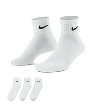 Nike Everyday Cushioned Training Ankle Socks 3 Pairs White SX7667-100 j