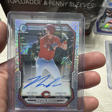 Topps 2025 Bowman Draft Chrome Prospect Auto Mason Neville Reds CPA-MN