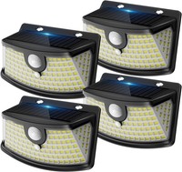 Aootek Solarlampen FüR AußEn 4Er Set Mit Bewegungsmelder 120 Leds Kaltweiß 270