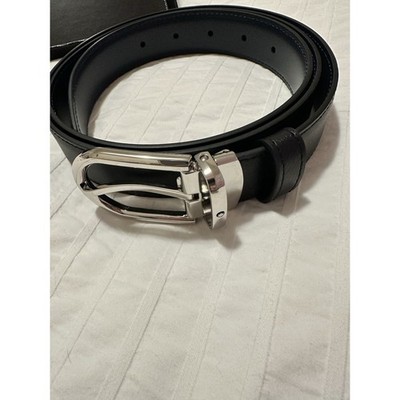 Montblanc Belt Men's Reversible Horseshoe Buckle Italian Leather New in Box