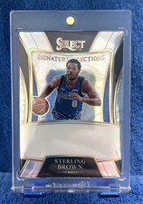 2021-22 Select Signature Selections Sterling Brown auto #ss-sbr  missing auto