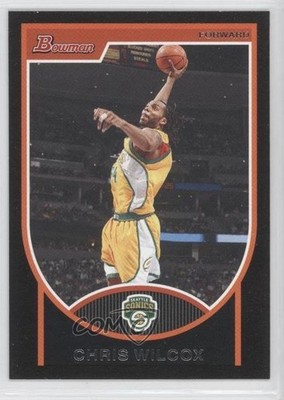 2007-08 Bowman Draft Picks & Stars Chris Wilcox #63 3v2