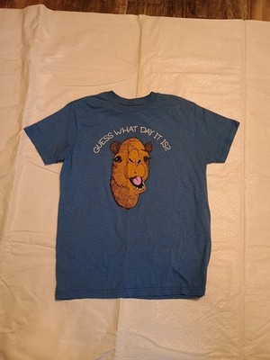 Geico Camel Tee ''Guess What Day It Is'' Blue Throwback Pro Weight Men s Size Smal