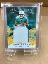 2021 Panini Origins Tua Tagovailoa Future Fabrics  Gold /10 4 Color Patch
