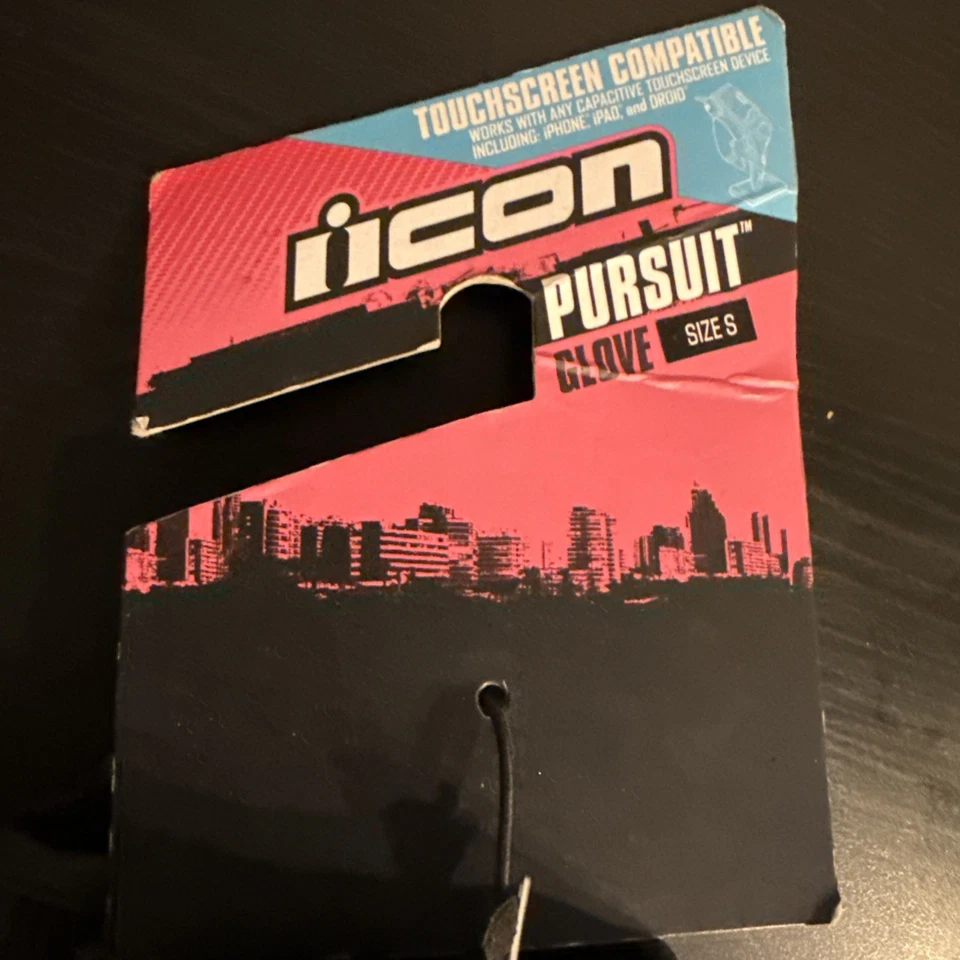 Guantes de moto compatibles con pantalla táctil Icon Pursuit para mujer Foto 4 de 4