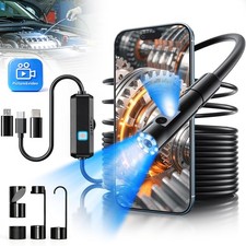 5m HD Endoscope Camera Direct Plug Borescope Inspection Cam For iPhone Samsung