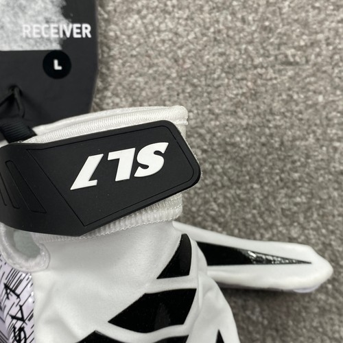 Adidas SL7 Scorchlight Receiver Football Gloves White Black Size Large AF1886 - Picture 3 of 8