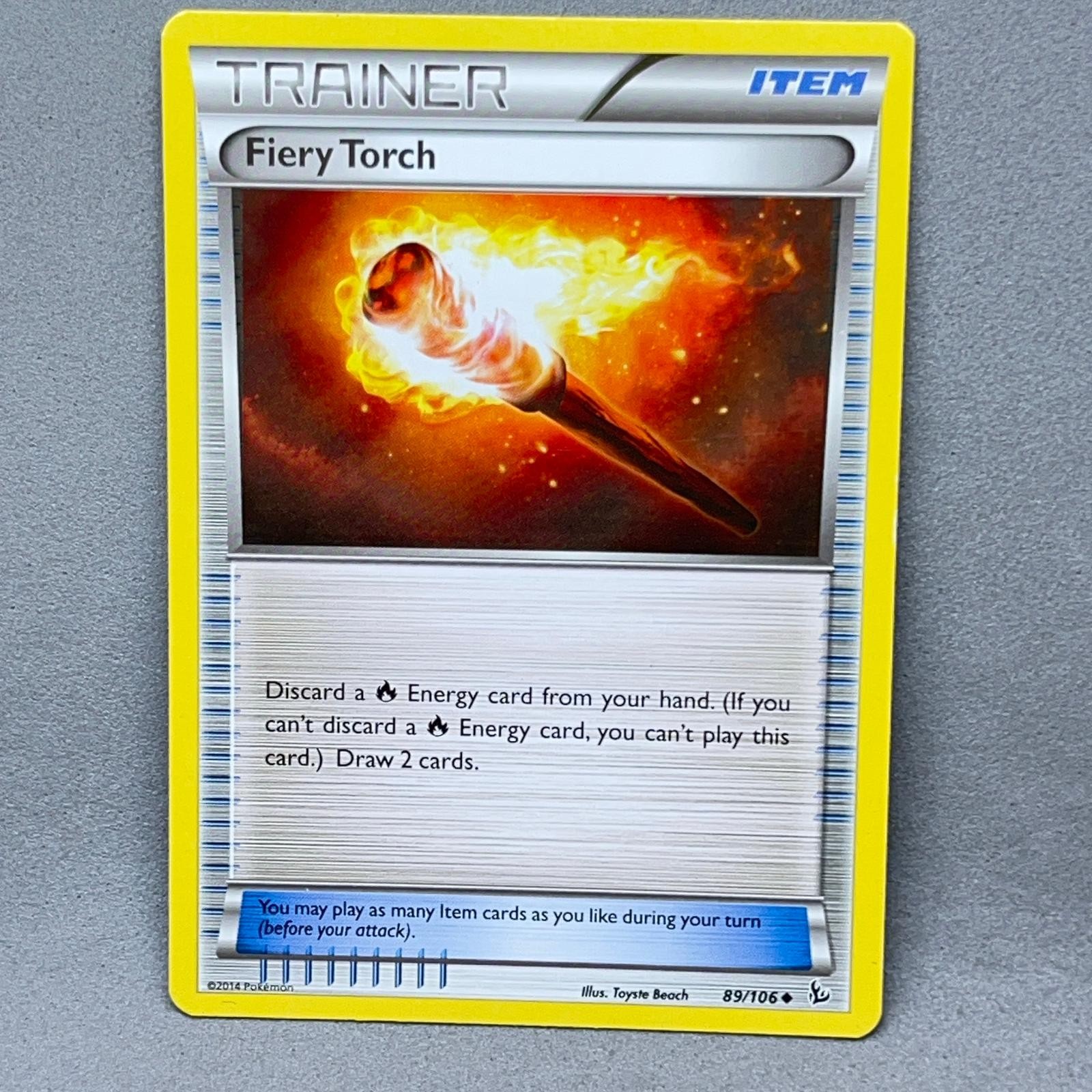 Fiery Torch 89/106 Flashfire Uncommon Toyste Beach Pokemon LP