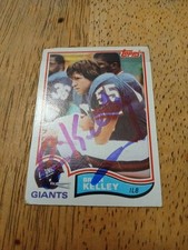 BRIAN KELLEY Hand Signed 1982 Topps #426 New York Giants Autograph Auto