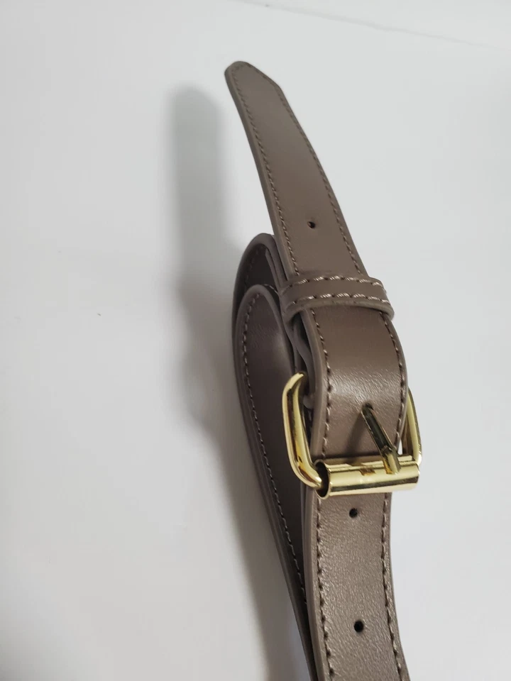 Bandolera de cuero de repuesto bandolera bandolera bandolera ajustable topo ajustable Foto 4 de 4