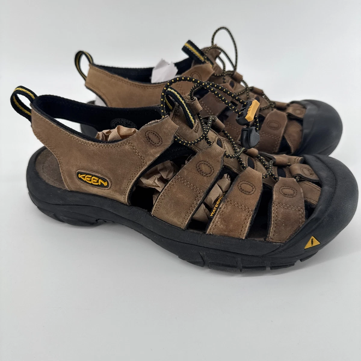 Keen Newport fishermen Sandals leather men’s size 11.5 casual neutral hiking‎ Keen Newport H2 Leather 20th Anniversary Sandals Natural Tan  main image 3