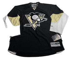 Reebok Pittsburgh Penguins NHL Premier Jersey Black Gold Men’s XL NEW