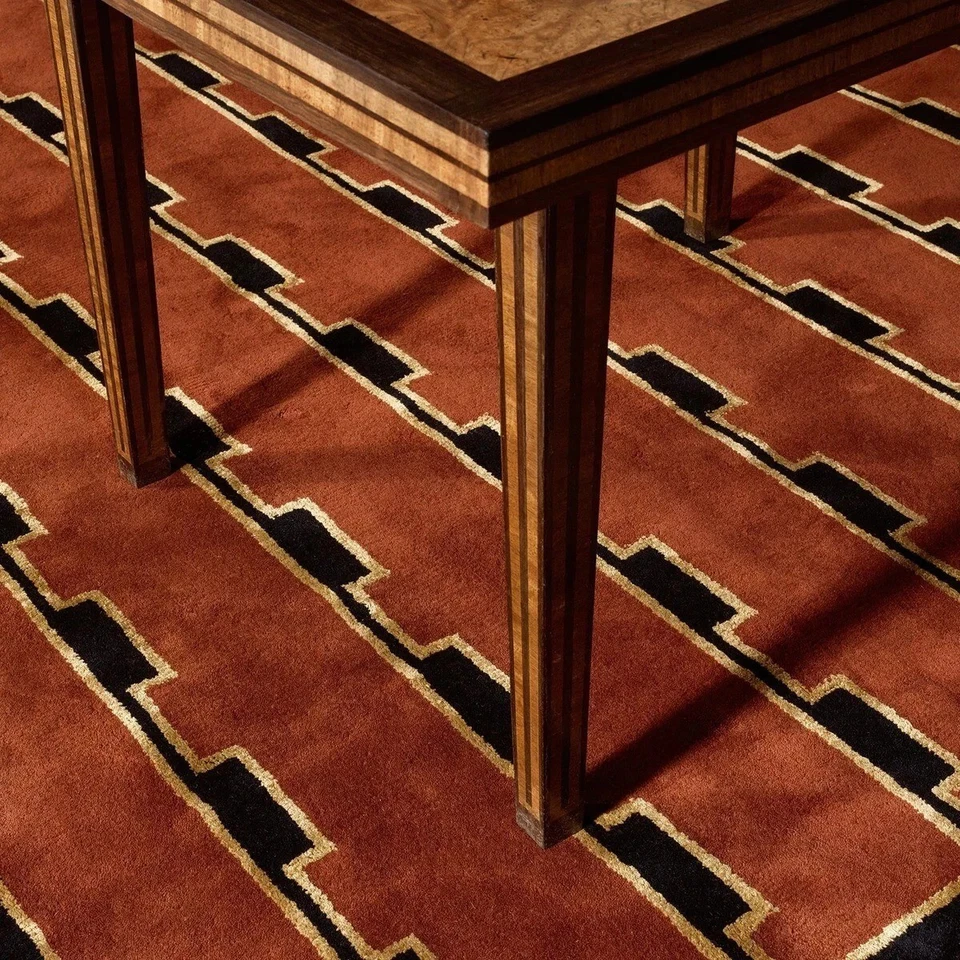 Hand-Tufted Wool Rug 9×12 ft - Nordic Knots  Design, Handmade Area Rug - Image 4 of 4