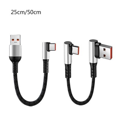 Quick Charging Nylon USB to Type C Cable 6A Fast Speed Data Transfer for Tablets