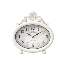 Vintage Table Clock, Desk and Shelf Decor Clock, French Rustic Antique Style ...