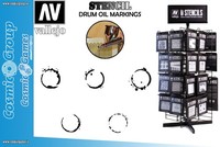 Schablone STAFV002 TrommelÖLmarkierung ZubehÖR FÜR Vallejo Modeling Vallejo