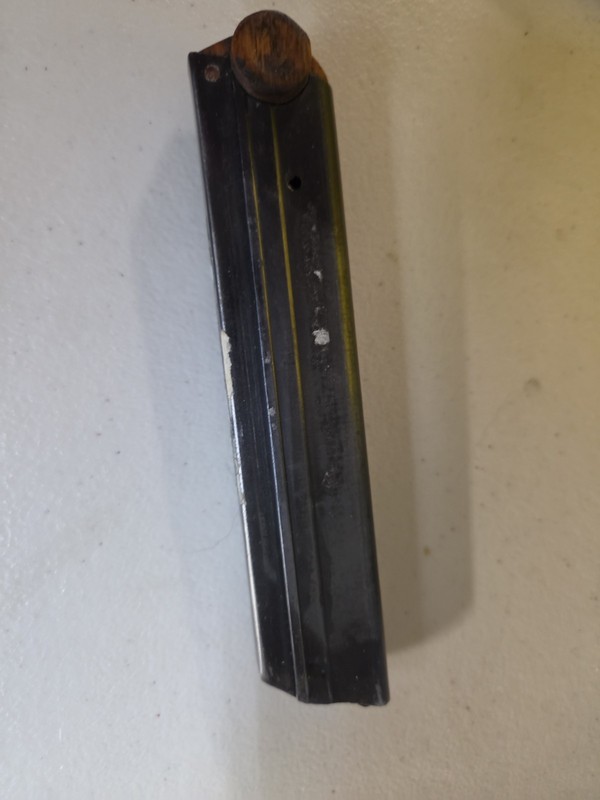 LUGER 9MM P08 MAGAZINE OEM PRE WWII ERA 8RDS WOODEN BASE
