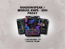 Shadowspear, Morgul Knife - Custom Magic: The Gathering Card