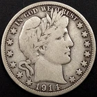 1914 Barber Half Dollar! Only 124,230 minted!