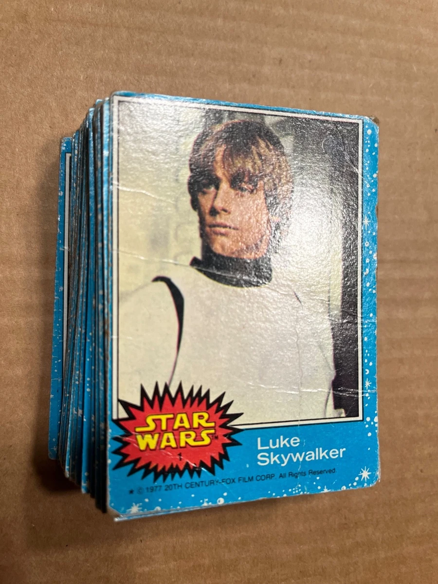 25+ Luke Skywalker Star Wars-Series 1 (Blue) Trading Cards for