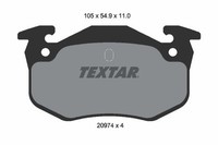 NEU - Textar 2097401 Bremsbelagsatz, Scheibenbremse FüR CitroËN Peugeot