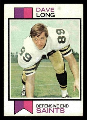 1973 Topps Dave Long #356 - New Orleans Saints