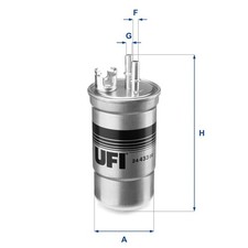 UFI Kraftstofffilter 24.433.00 Filtereinsatz für B4Y B5Y MONDEO BWY FORD 3 16V