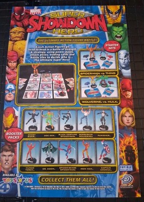 Marvel  Super Showdown Hero Action Figures Promo Vintage Print Ad 2005 7x10