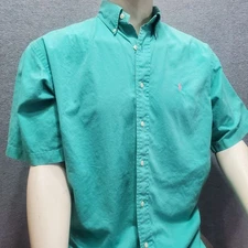 Ralph Lauren Pink Pony Polo Shirt M Teal Short Sleeve Classic Fit