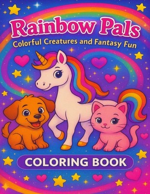 Rainbow Pals: Colorful Creatures and Fantasy Fun (Snuggle Moose Art Coloring Boo