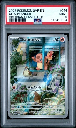2023 POKEMON SVP EN-SV BLACK STAR PROMO #044 CHARMANDER PSA 9