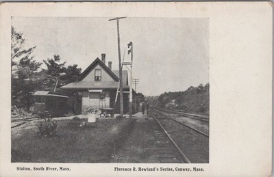Station South River MA Victorian Depot Railroad Train Postcard | eBay