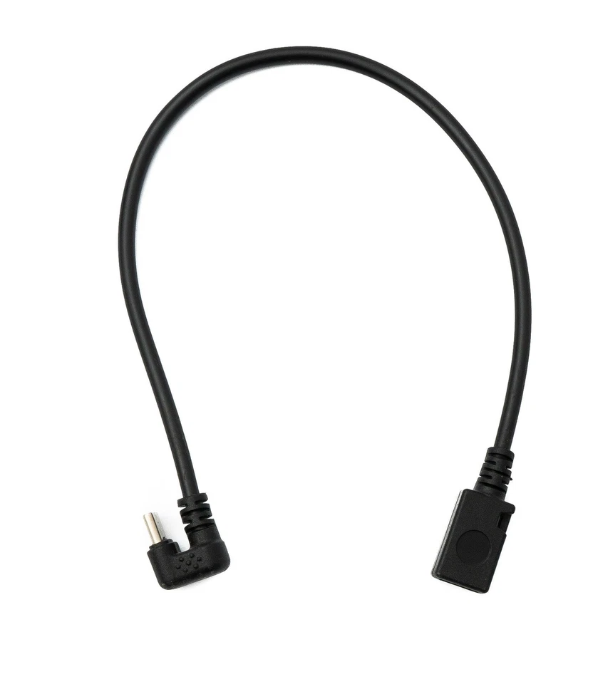 SYSTEM-S USB 3.1 Cable 30cm Type C Male to 2.0 Micro B Female 180°U Turn - Image 2 of 4