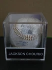Jackson Chourio Brewers Official Ball Gold Glove Award Signed Baseball JSA Cert