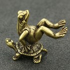 Frog Turtle Figurine Small Ornaments Solid Brass Statue Living Room Decoration