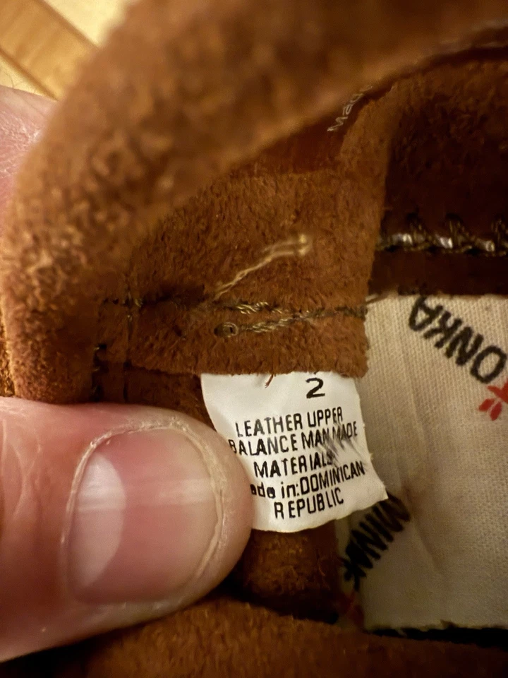 Minnetonka Moccasins Shoes Suede Leather Infant/Toddler Size 2 - Image 4 of 4